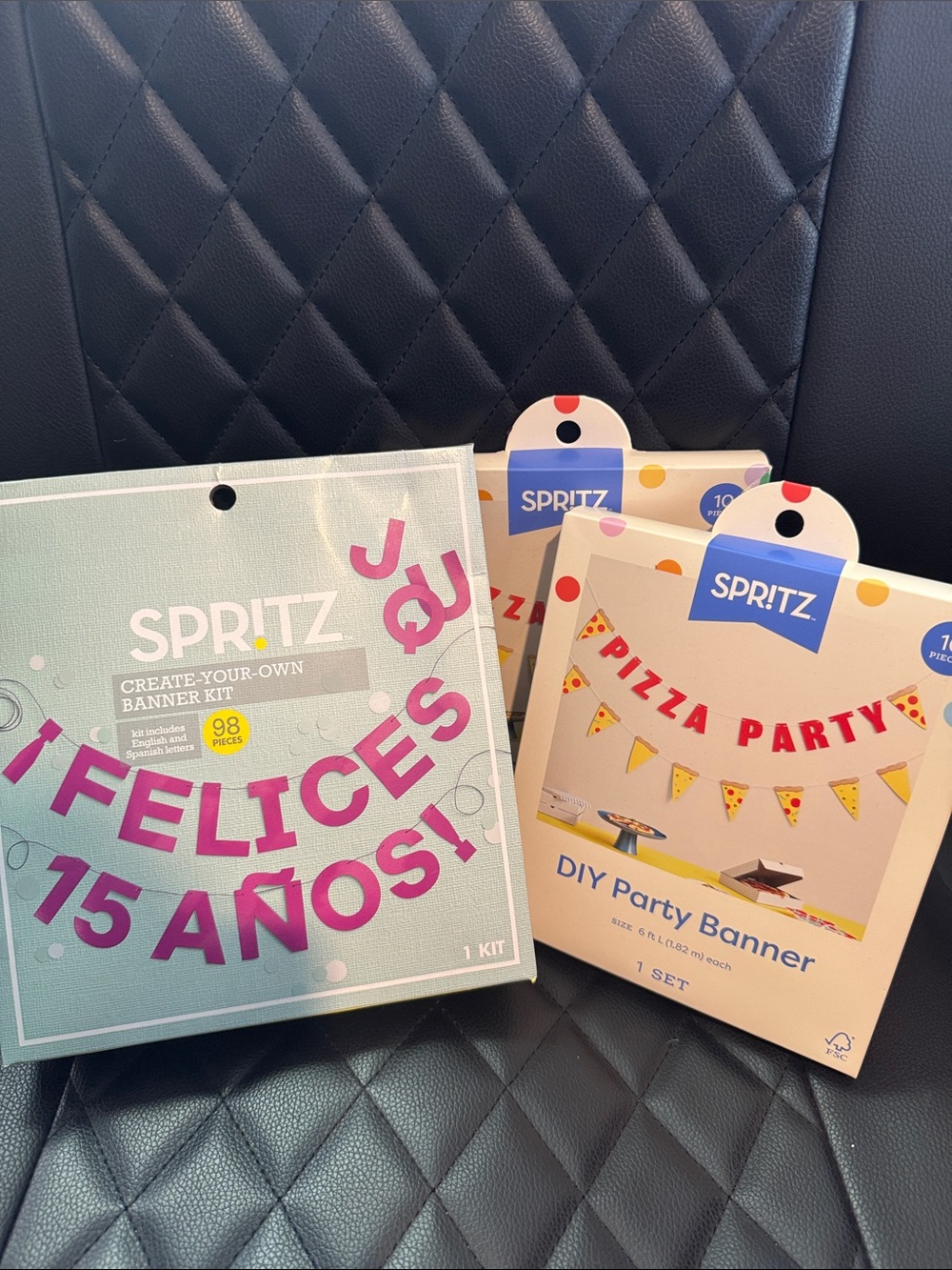 3 assorted SPRITZ Party Banner Kits
